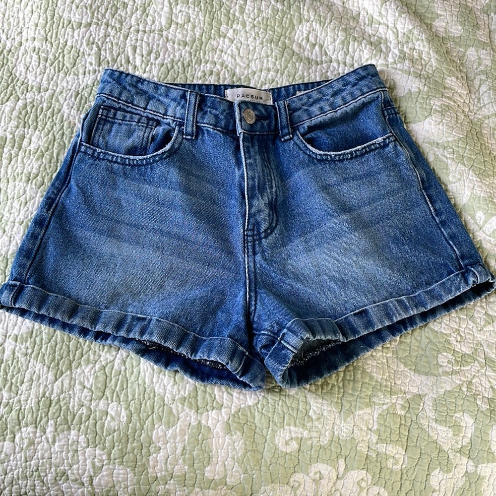 PACSUN Blue Denim Shorts Size 0